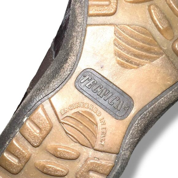 Vintage Tecnica Cow Hair Leather Winter Boots Italian Apres Scandia Brown Sz 37 - Picture 9 of 12